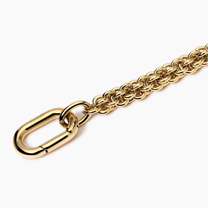 Golden bracelet with chain