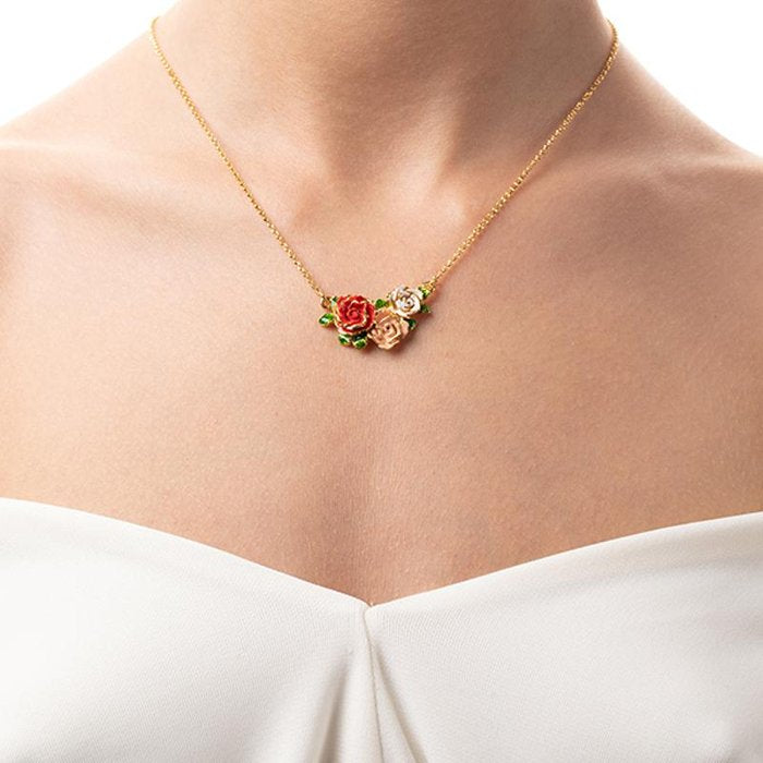 Mini collier rose