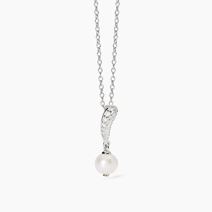 Collier ras du cou avec perle de culture Opera