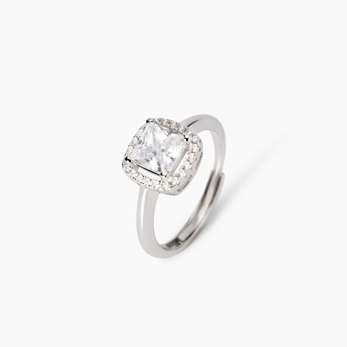 Anello in argento con zircone Cool or Rétro?