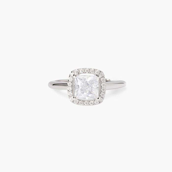 Anello in argento con zircone Cool or Rétro?