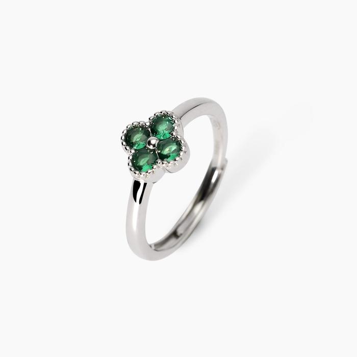 Jasmine Green Flower Ring