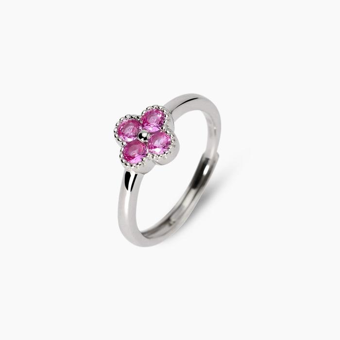 Jasmine Pink Flower Ring