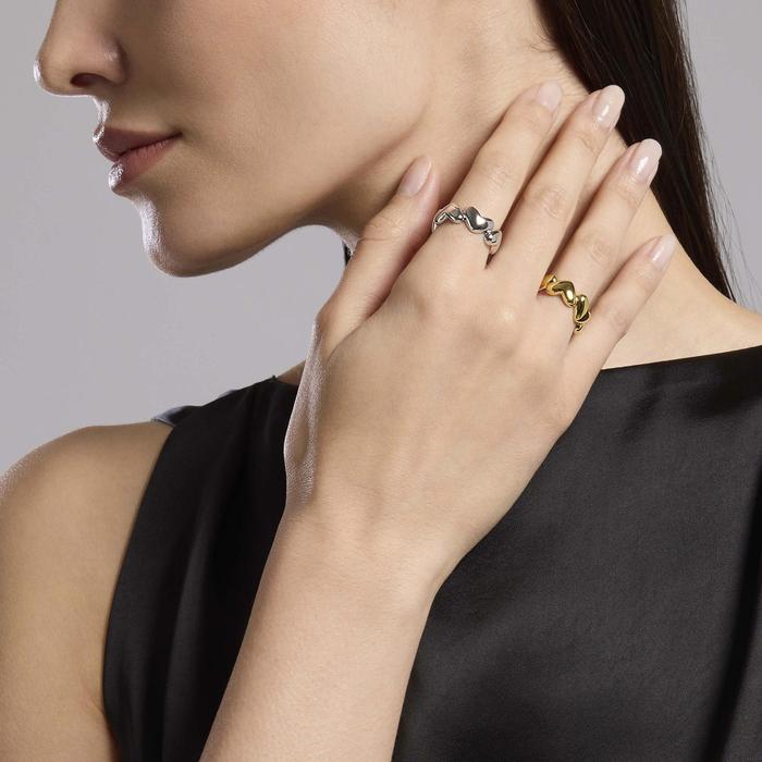 Contrarié ring in silver Capogiro