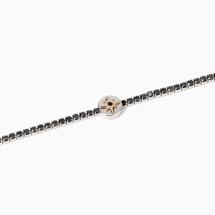 Bracelet de tennis homme avec rose des vents Cruise