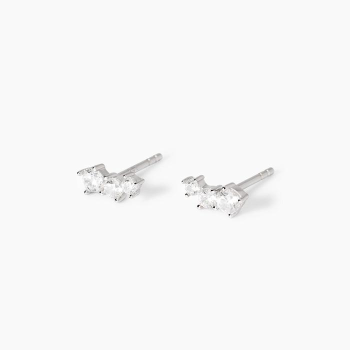 Little Joy Trilogy Stud Earrings with Zirconia