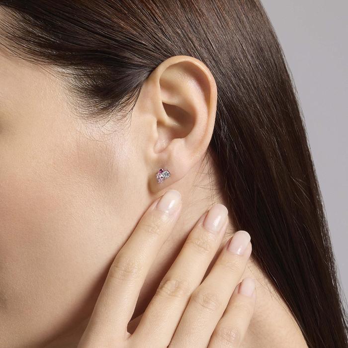 Boucles d'oreilles à tige multicolores roses Little Joy