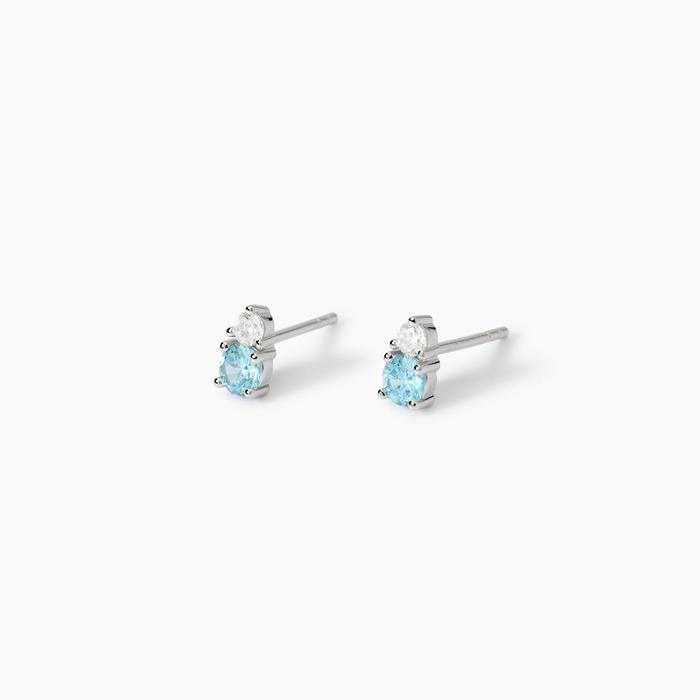 Boucles d'oreilles à tige multicolores roses Little Joy