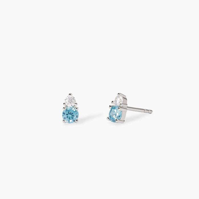 Boucles d'oreilles à tige multicolores roses Little Joy