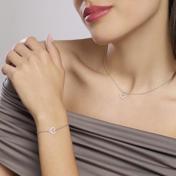 Girocollo con cuore e diamanti lab-grown My Diamond