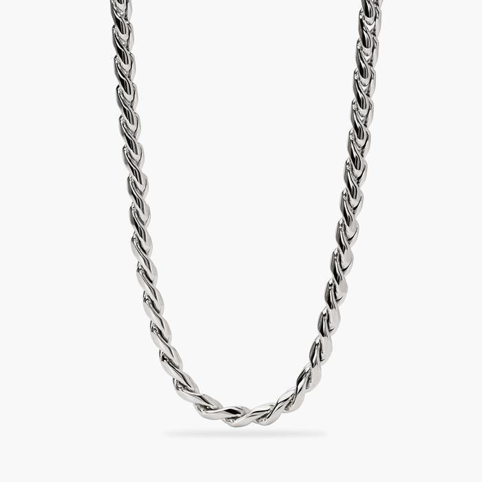 Collana uomo in acciaio con catena cardano Style 34