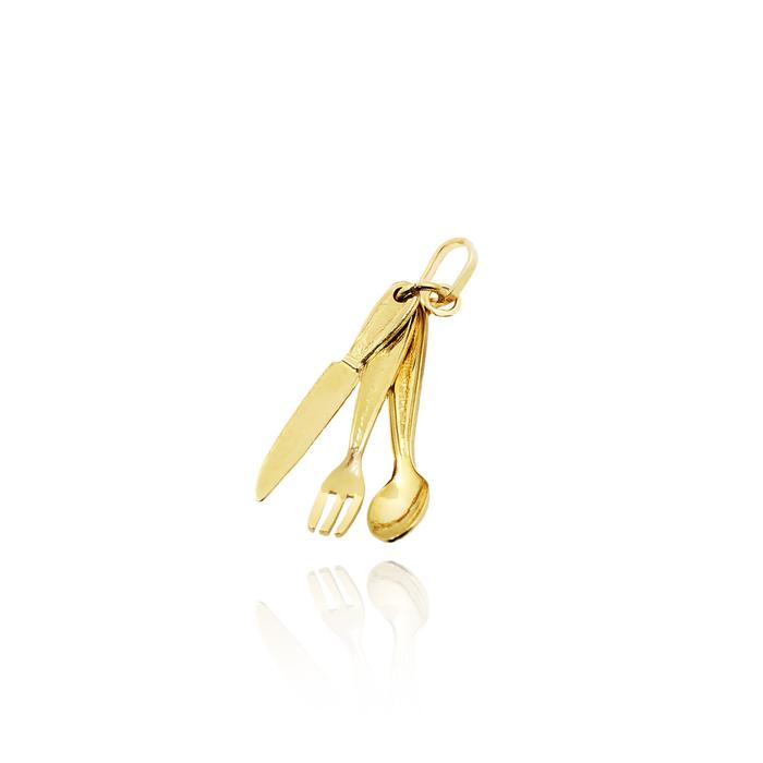 Pendentif couverts en or véritable