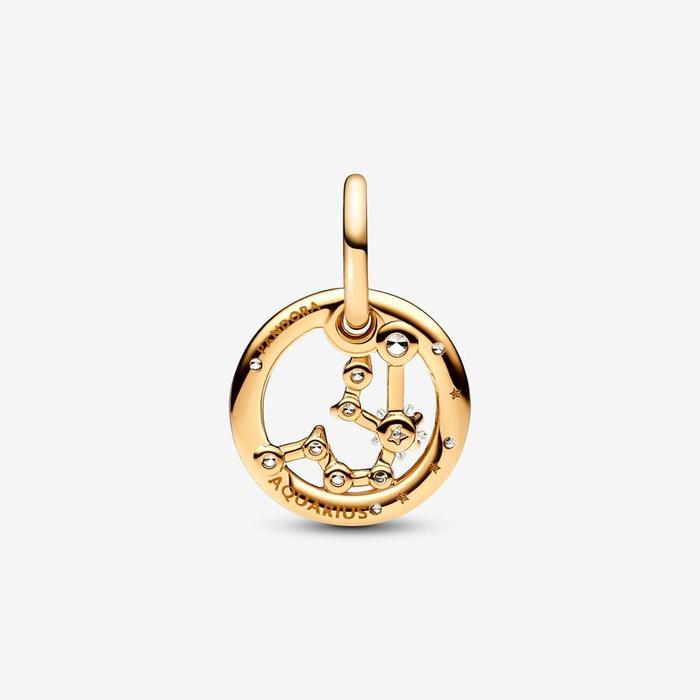 Pendentif breloque signe du zodiaque Verseau
