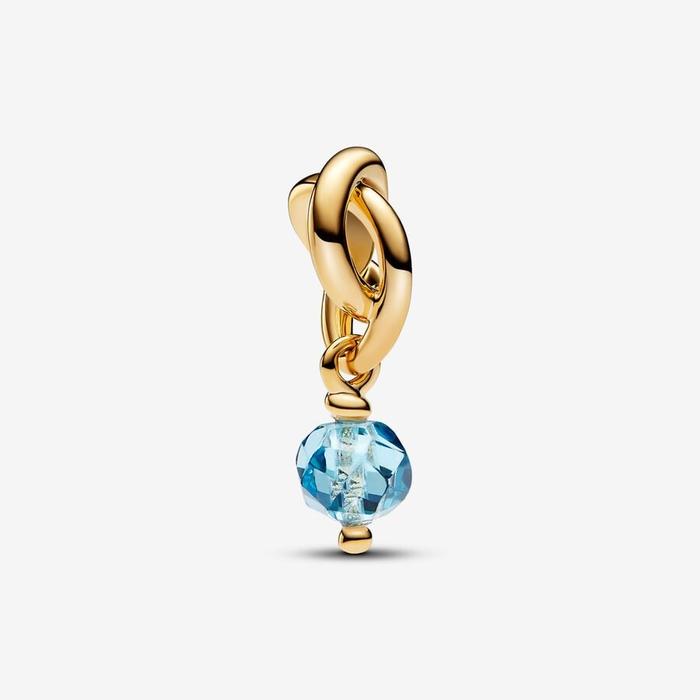 Pendentif Charm Cercle Éternel Bleu Mars