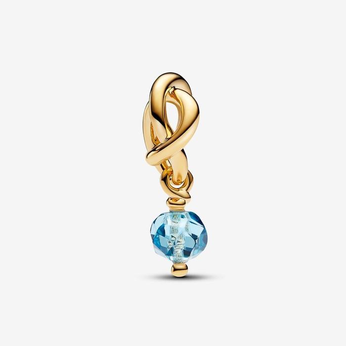 Pendentif Charm Cercle Éternel Bleu Mars