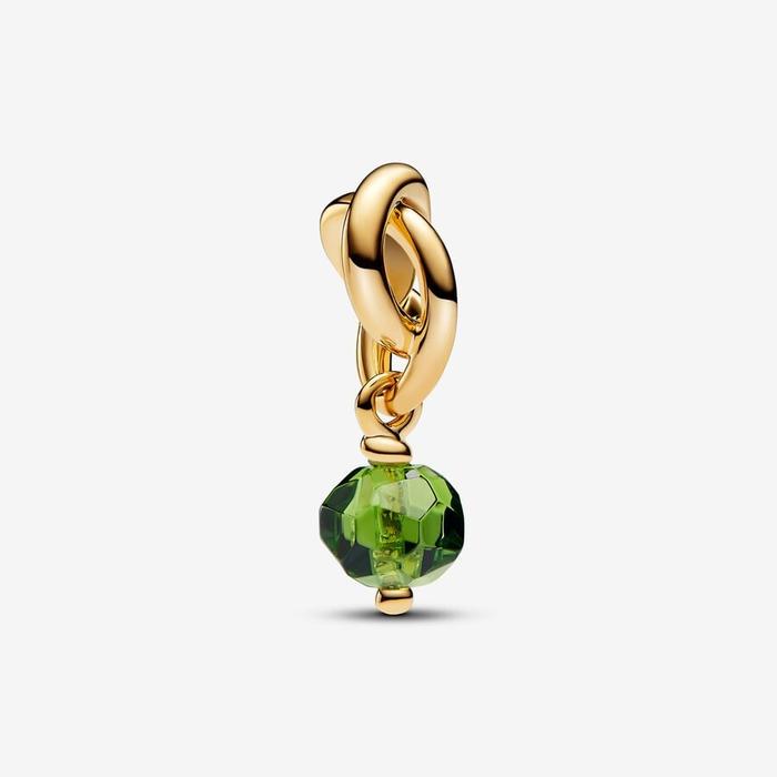 Pendentif Cercle Éternel Vert Charm Août