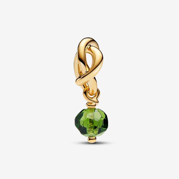 Pendentif Cercle Éternel Vert Charm Août
