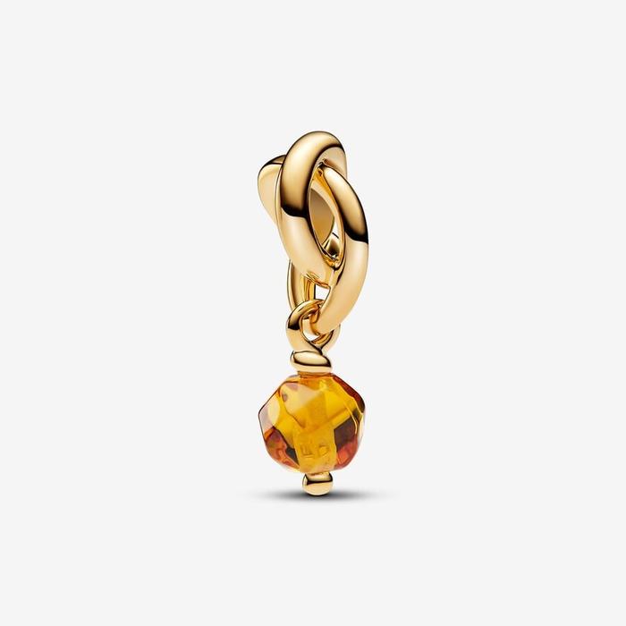 Pendentif Charm Cercle Éternel Miel Novembre