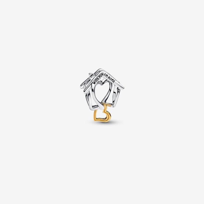 Charm Openwork Casa "With You I'm Home"