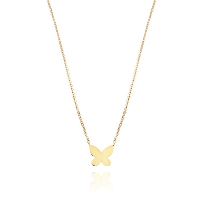 Collana Farfalla d'Oro Vero
