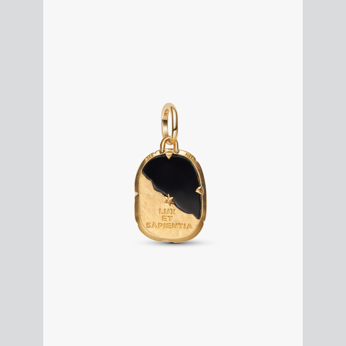Charm Medallion Gufo "Lux Et Sapientia"