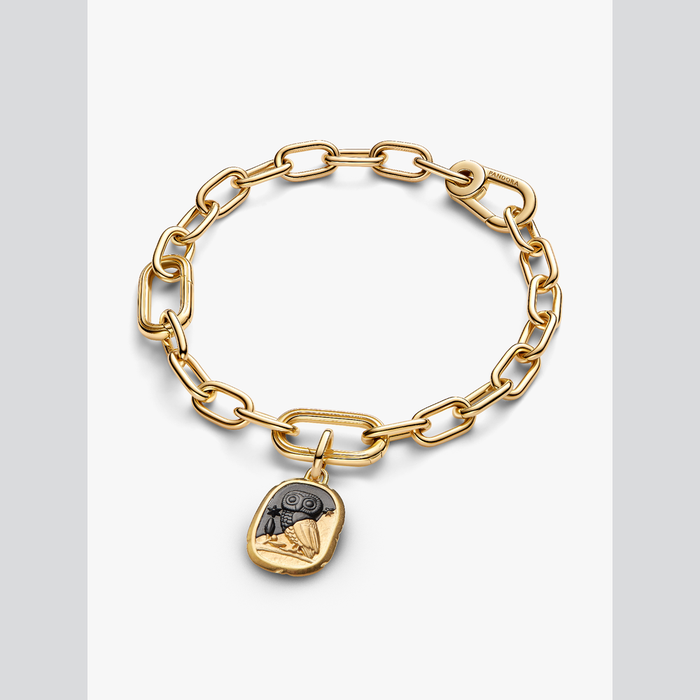 Charm Medallion Gufo "Lux Et Sapientia"