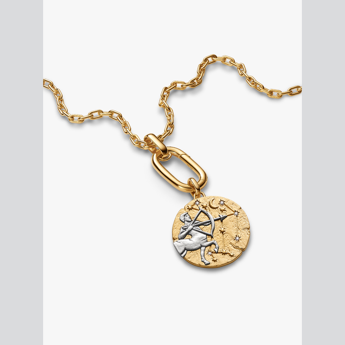 Charm Medallion XL Sagittario "Vivere Est Audere"