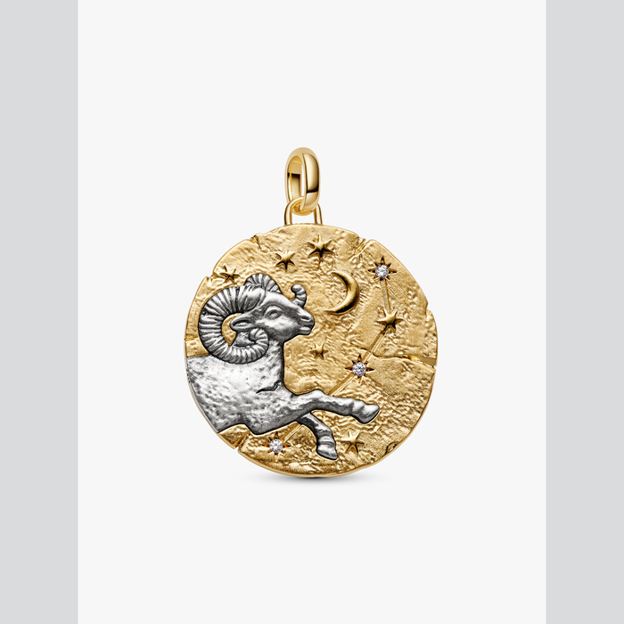 Charm Medallion XL Ariete "Acta Non Verba"