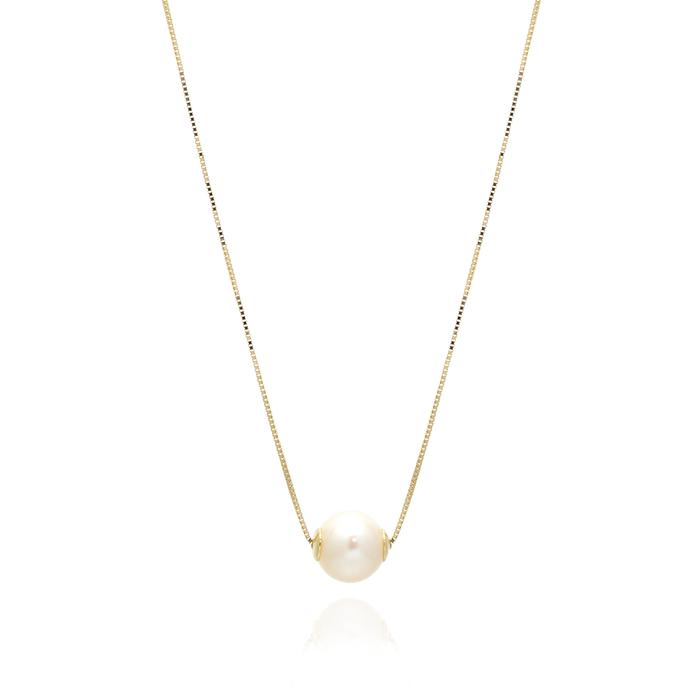 Collier de perles en or véritable