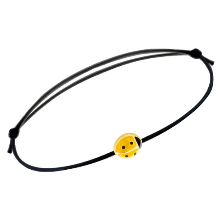 Bracelet coccinelle en or véritable