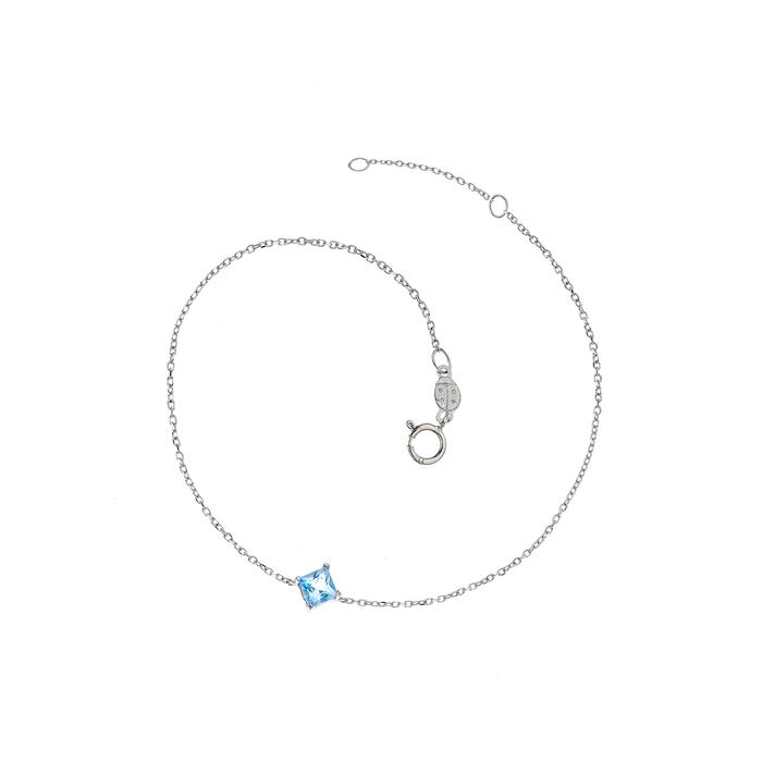 Bracelet en or véritable et topaze