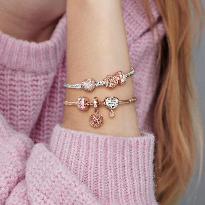 Charm Clip con pavé