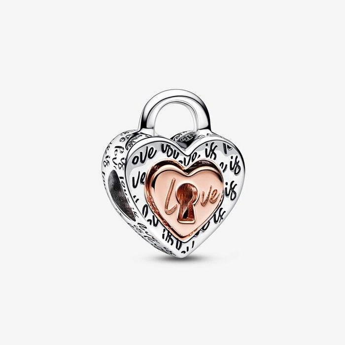Charm Heart Lock "Love is love" Divisible
