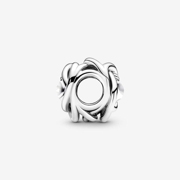 Charm Eternal Circle Nacre Artificielle Blanche Juin