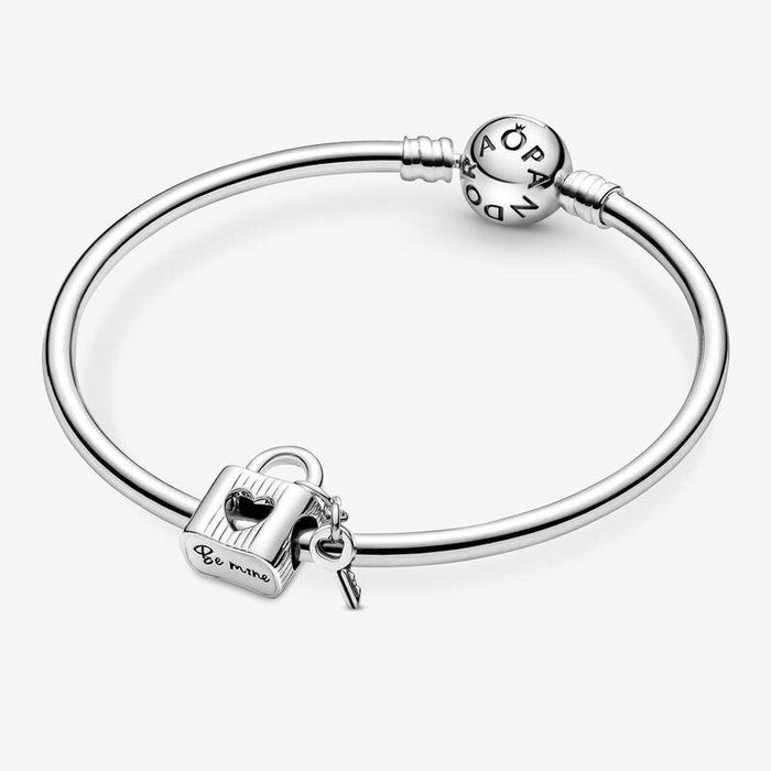 Cadenas et clé à breloques « Sois à moi »