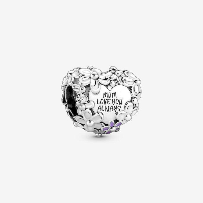Floral Heart Charm