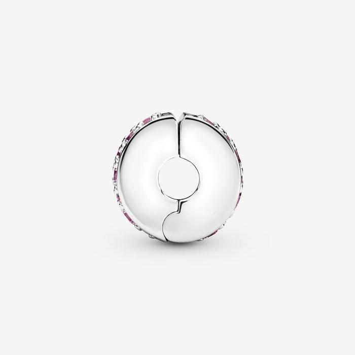 Charm Clip with Pink Pavè