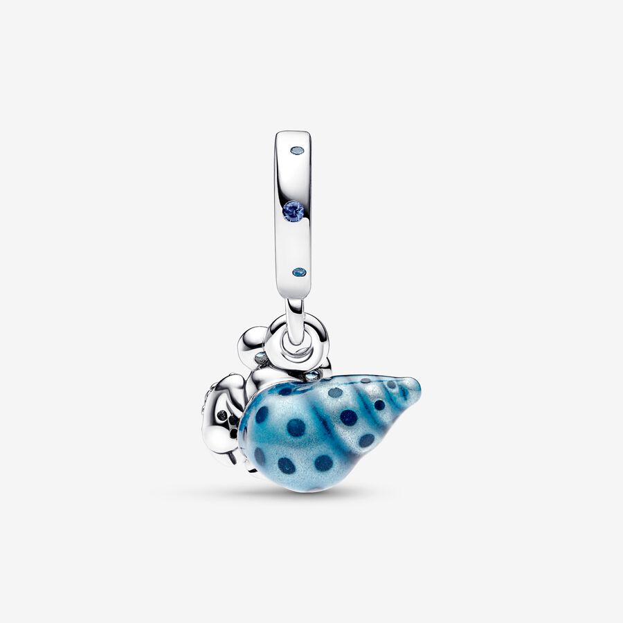 Glow in the Dark Hermit Crab Pendant Charm