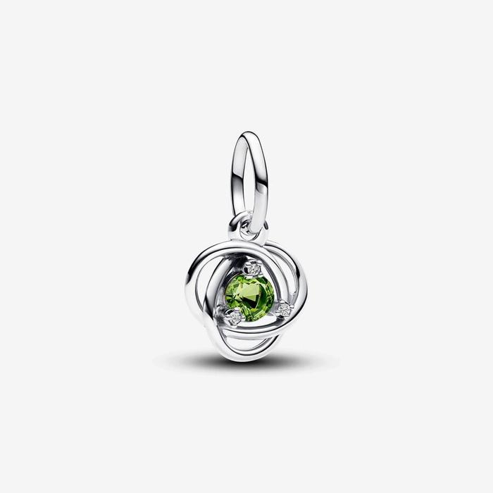 Pendentif Cercle Éternel Vert Charm Août