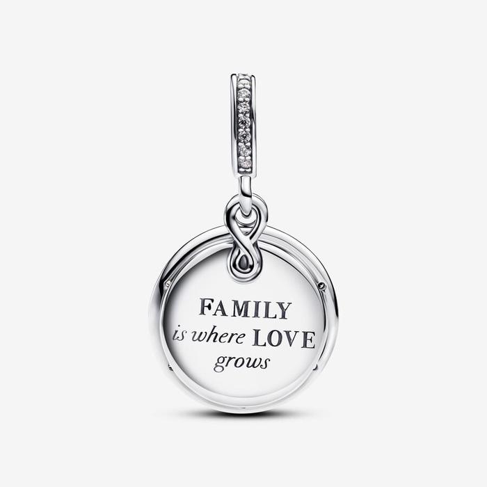 Glow in the Dark Family Tree Pendant Charm
