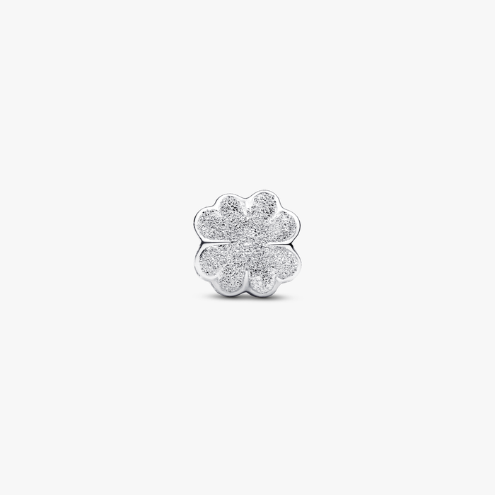 Mini Charm Quadrifoglio effetto diamantato
