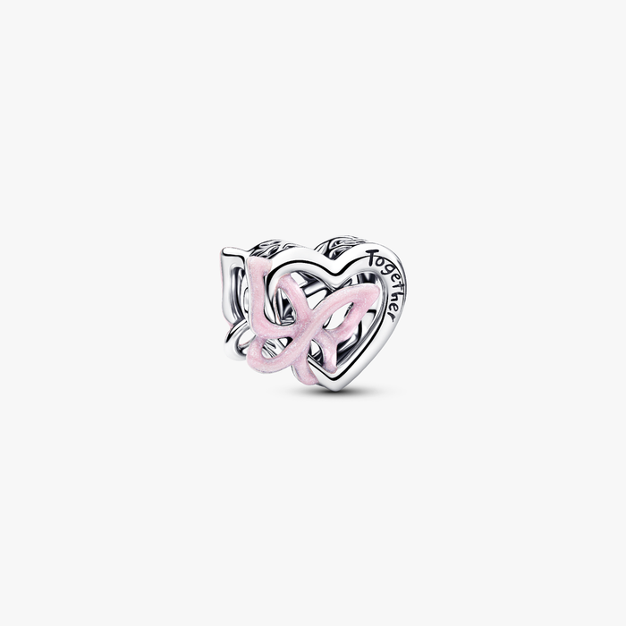 Charm Openwork Cuore e Farfalla