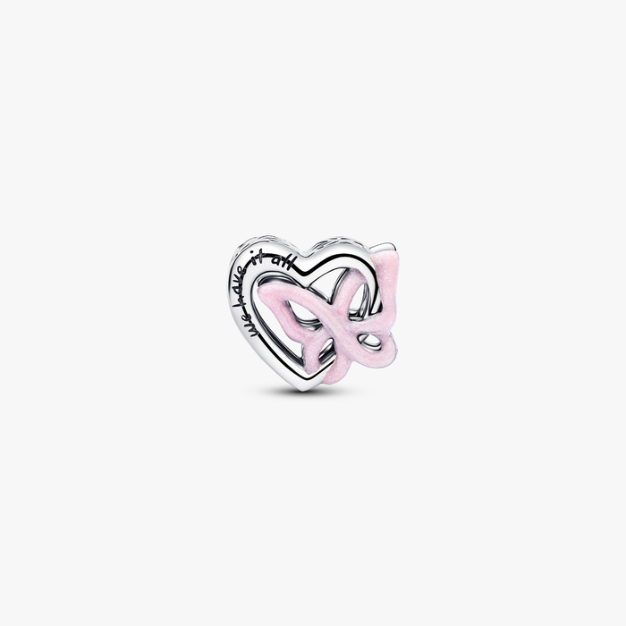 Charm Openwork Cuore e Farfalla