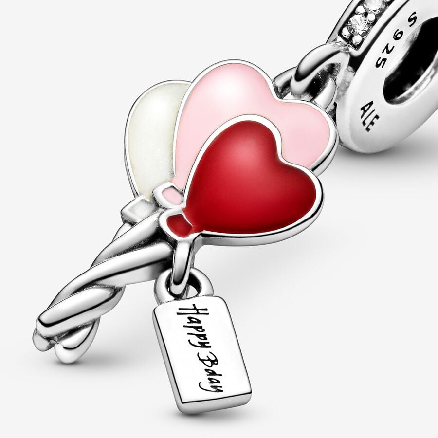 Pendentif breloque ballons d'anniversaire