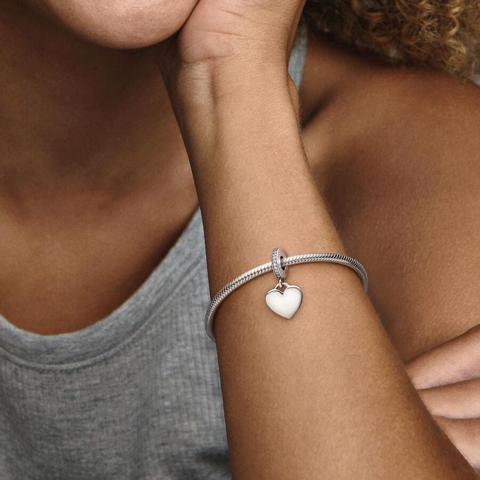Pendentif breloque cœur à graver