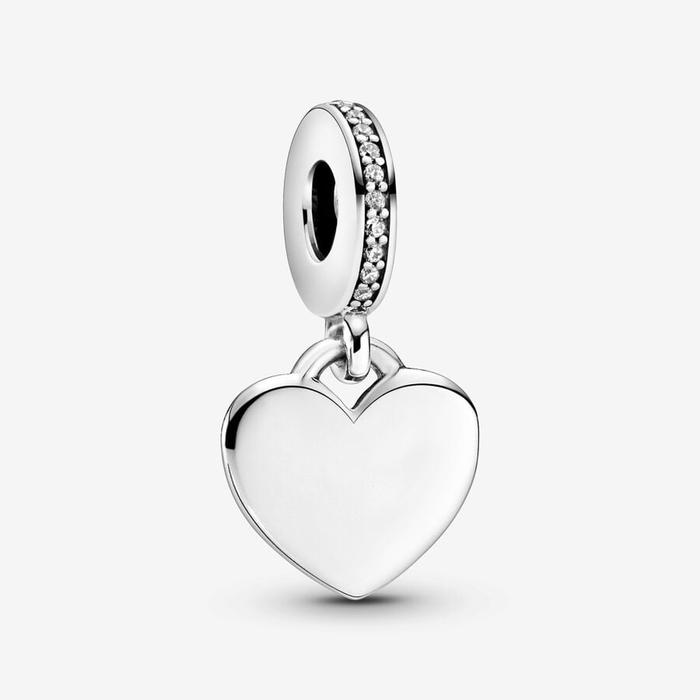 Pendentif breloque cœur à graver