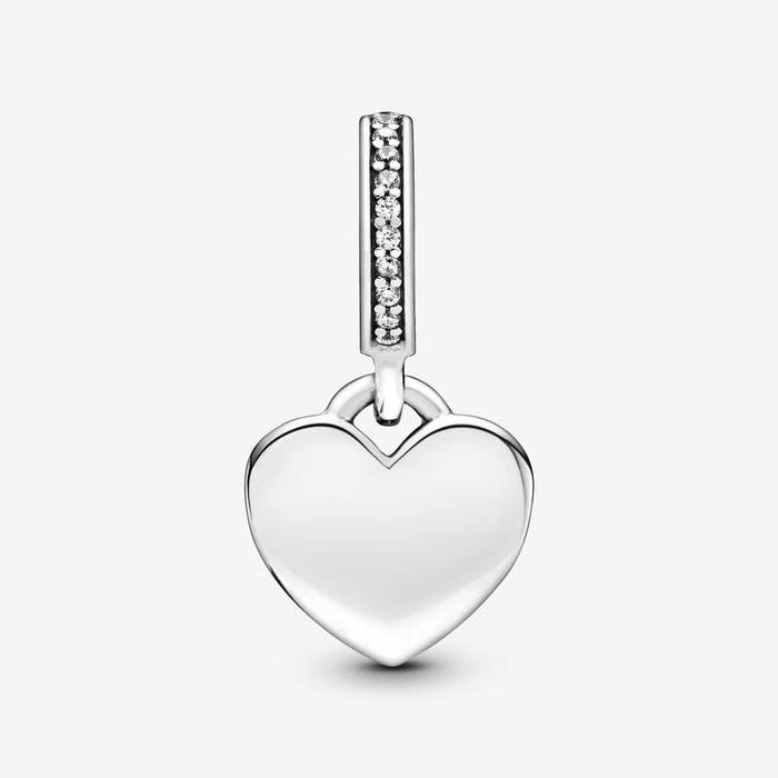 Pendentif breloque cœur à graver