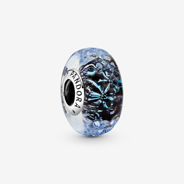 Breloque en verre de Murano, Océan bleu