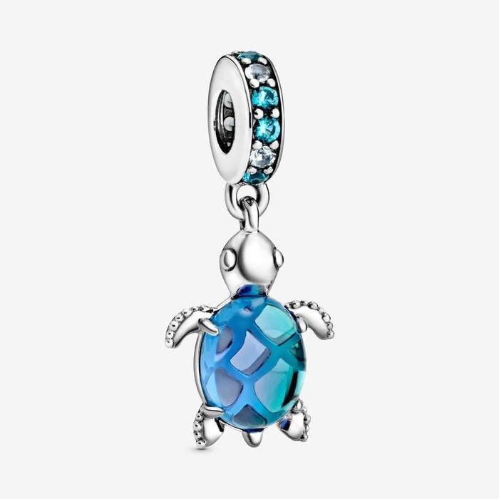 Pendentif tortue de mer en verre de Murano