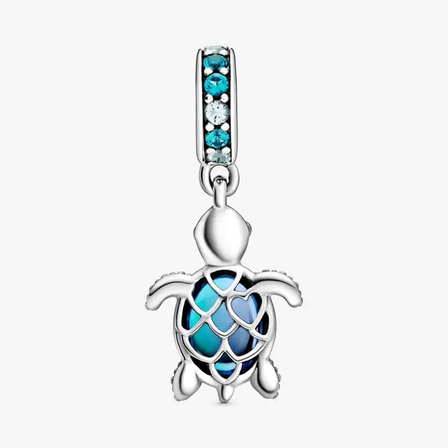 Pendentif tortue de mer en verre de Murano